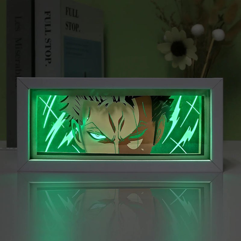 Bluejw Remote Control 3D Anime Night Light, LED Table Lamp Light Box - Home Decor Christmas Gifts - Image 1